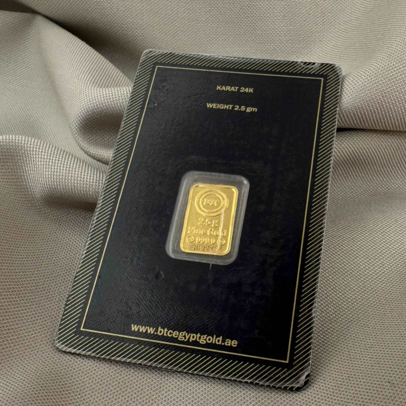 2.5 غرام سبيكة ذهب نقاوة 999.9