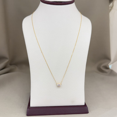 قلادة السوليتير عيار21