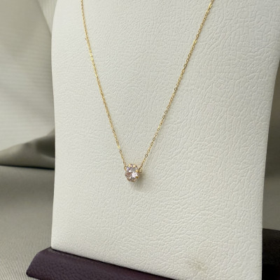 قلادة السوليتير عيار21